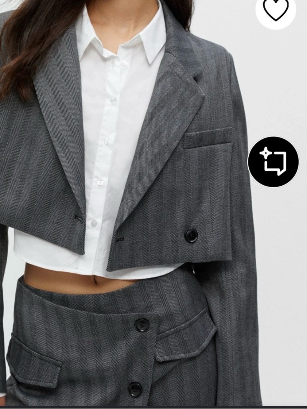 Pull & Bear Cropped Blazer Size Small